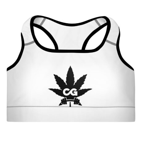 all over print padded sports bra black front 65b8743eb8df0