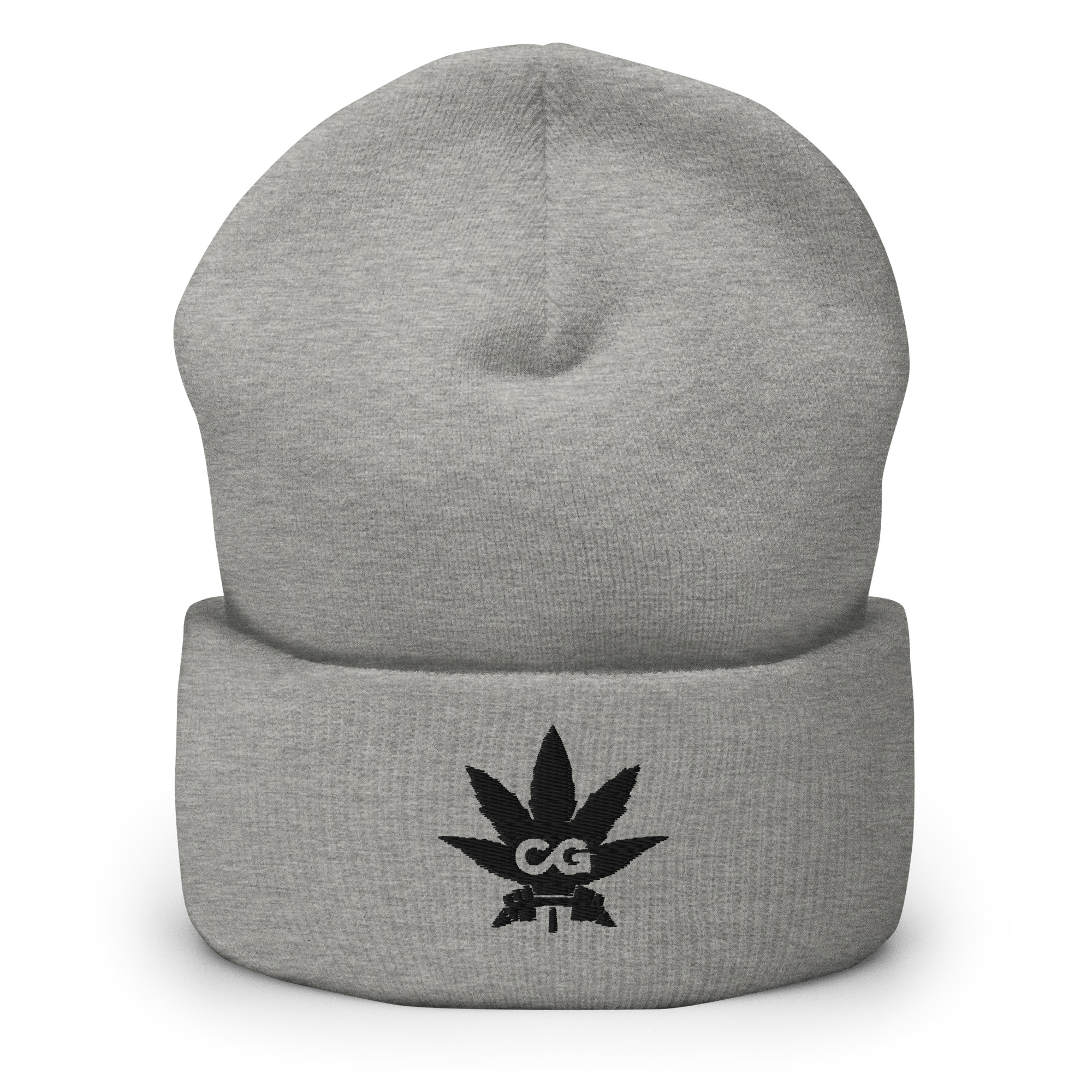 cuffed beanie heather grey front 65b8364254625